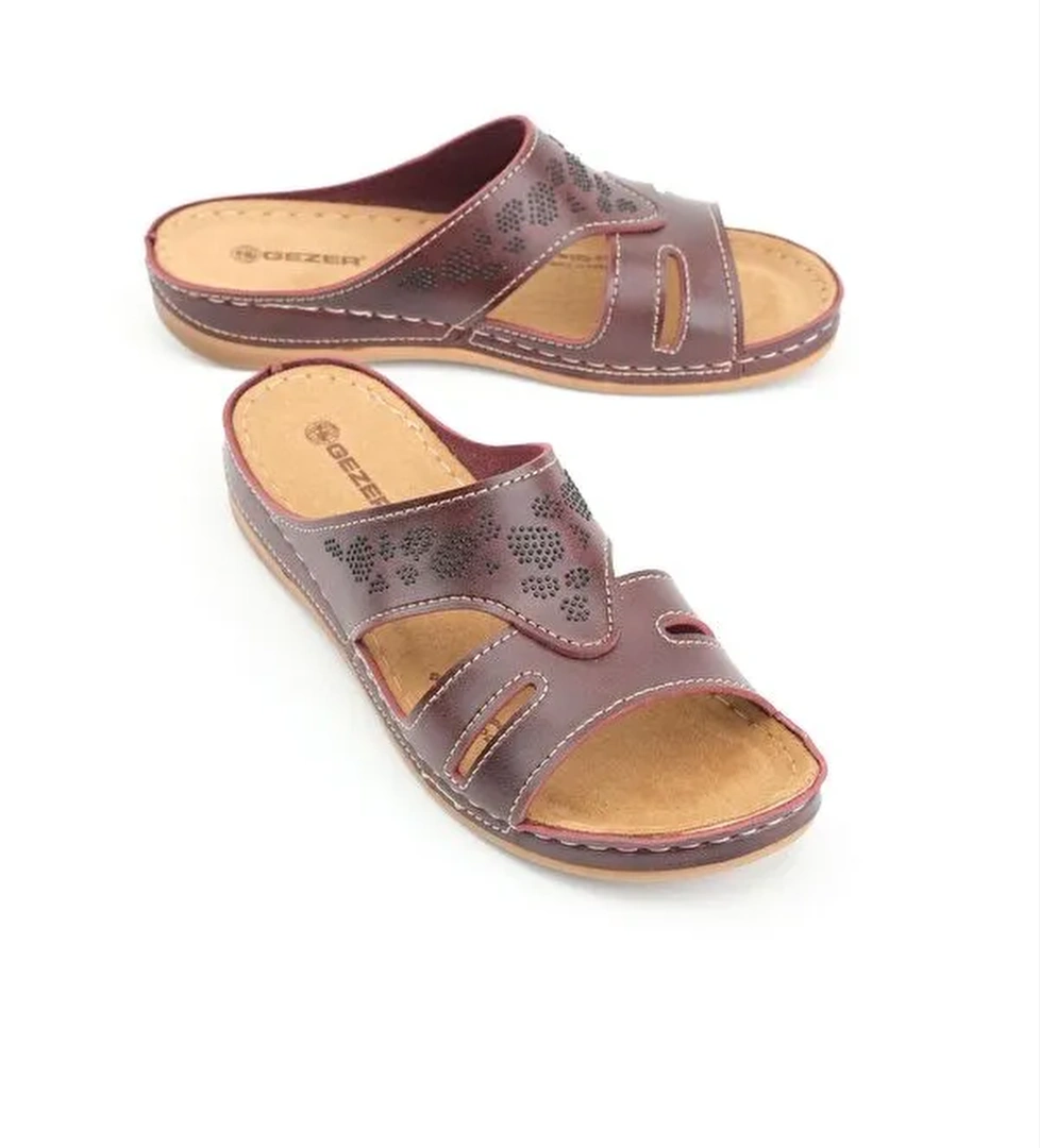 Yazlık Kadın Suni Deri Koleksiyon Terlik