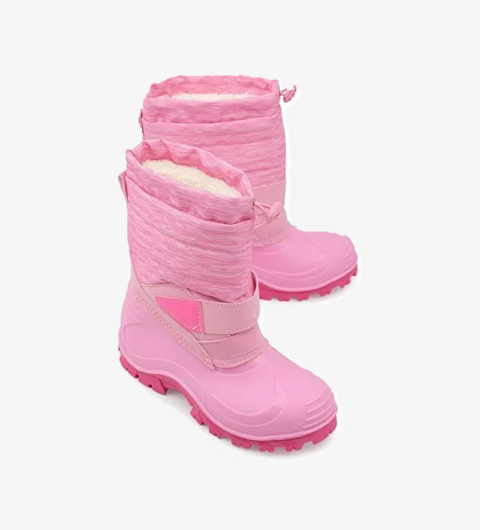 Kışlık Kız Çocuk İçi Sıcak Astarlı Kar Bot Çizme