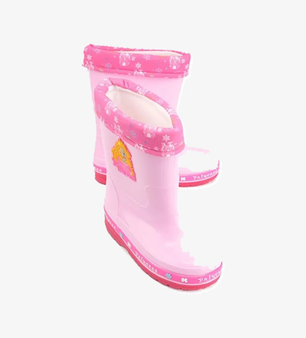 Kışlık Prenses Kız Çocuk Yağmur Çizme - Görsel 1