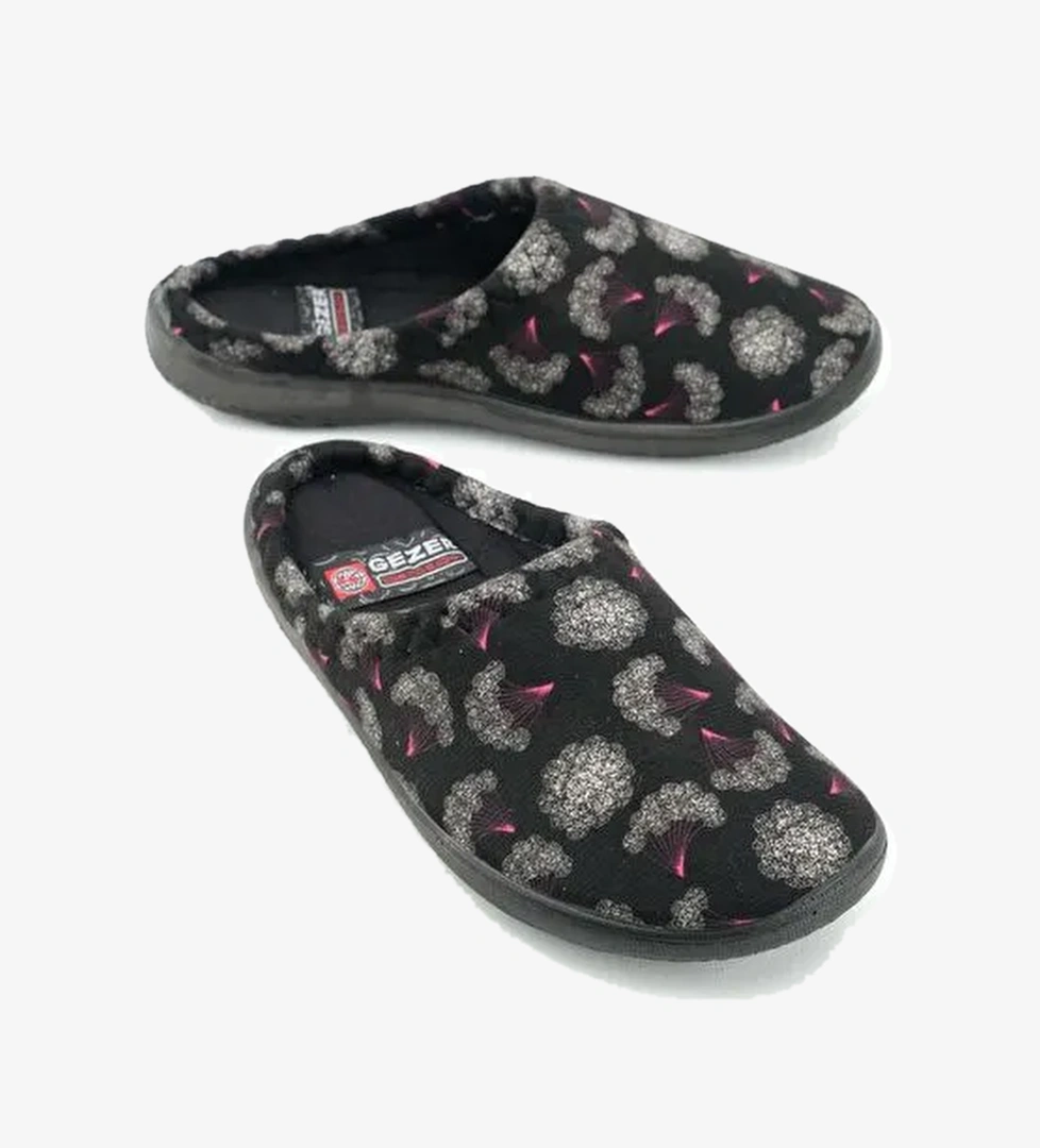 Gezer Siyah Gezer Kışlık Kadın Ev Terlik