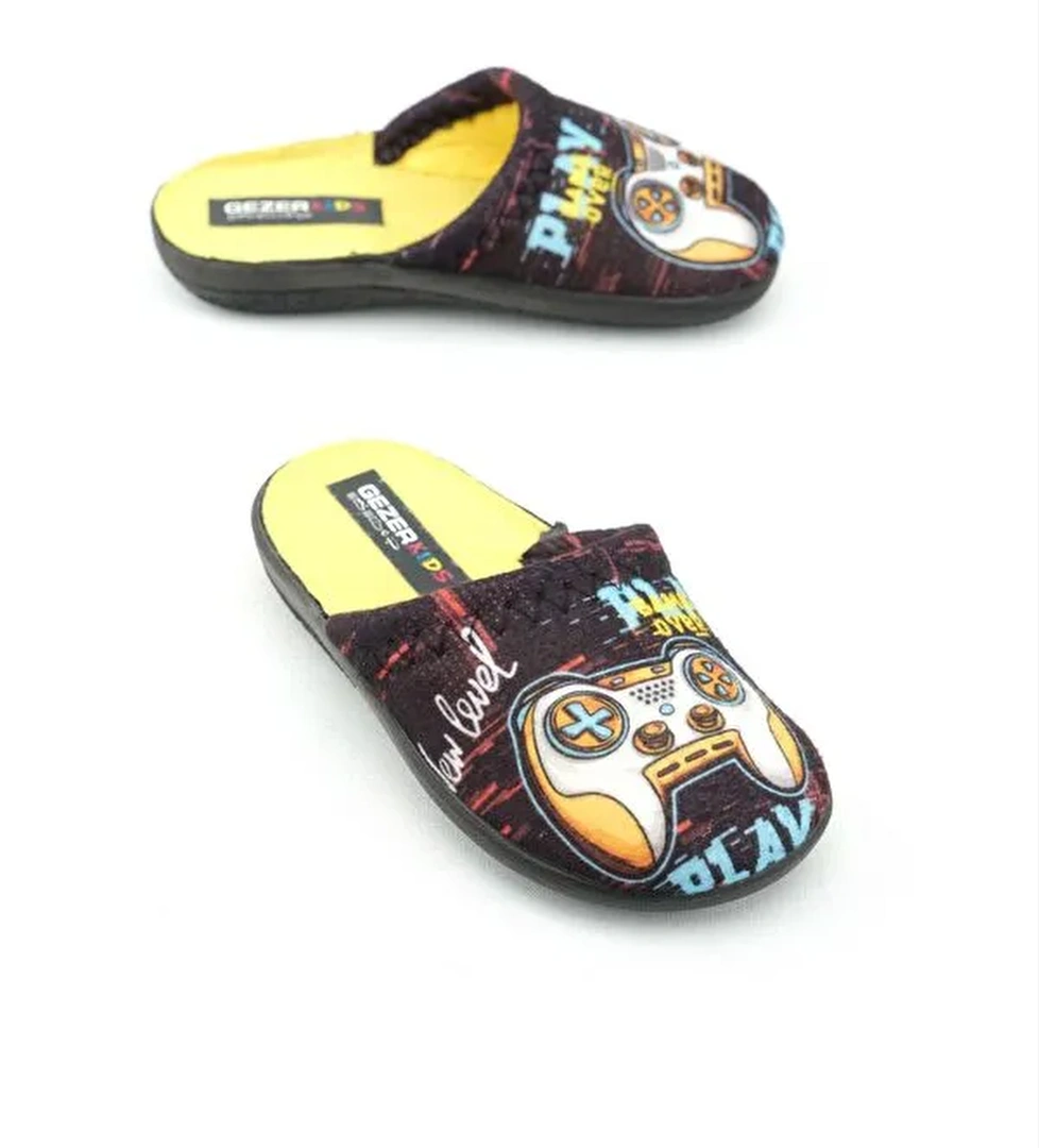 Gezer Lacivert Gezer Kışlık Erkek Çocuk Ev Terlik