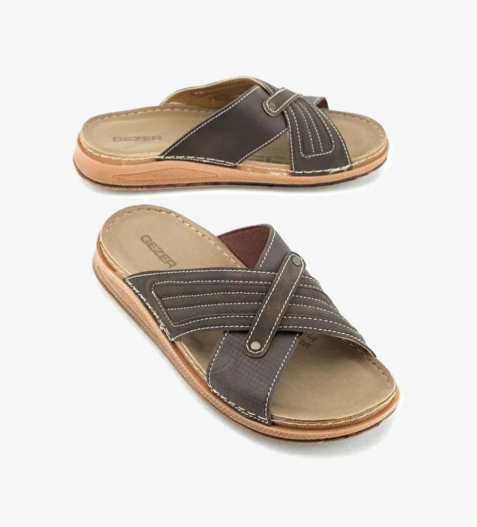 Yazlık Erkek Tasarım Rahat Taban Günlük Terlik - Görsel 1