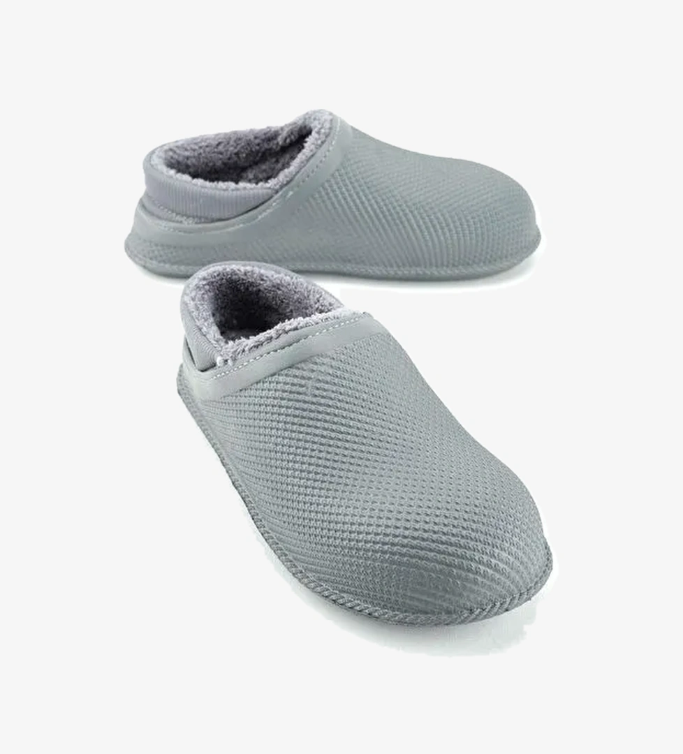 Erkek Kışlık Eva İçi Pelüşlü Sessiz Taban Ev Bahçe Terlik