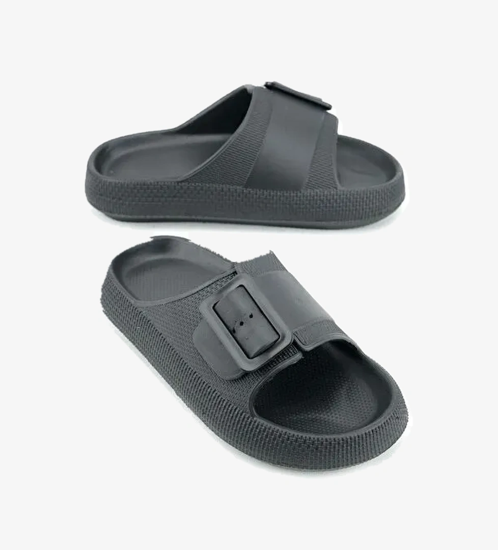 Kadın Yazlık Tek Toka Ayarlanabilir Eva Banyo Bahçe Havuz Plaj Terlik - Görsel 1