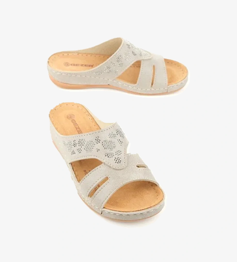 Yazlık Kadın Suni Deri Koleksiyon Terlik