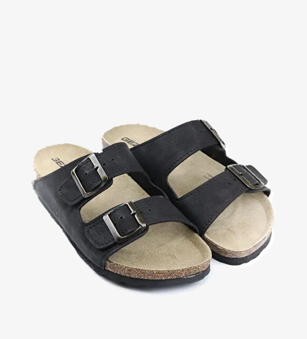 Yazlık Mantar Taban İki Toka Erkek Terlik - Görsel 1