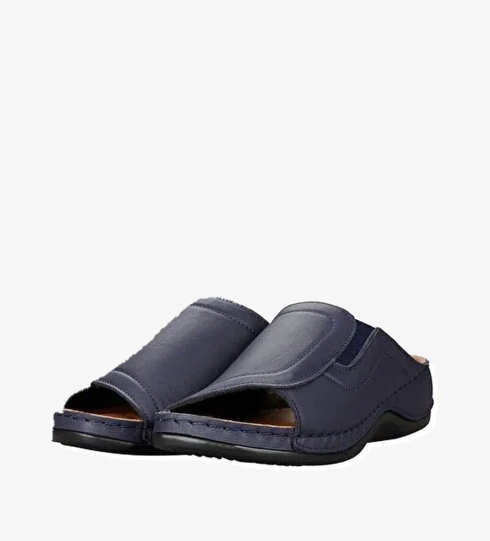 Kadın Ayarlanabilir Hakiki Deri Terlik - Görsel 1