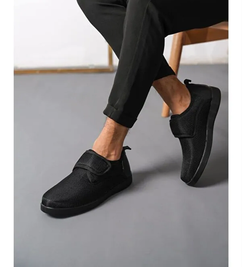 D3250 Günlük Ortopedik Cırtlı Erkek Klasik Ayakkabı - Görsel 1