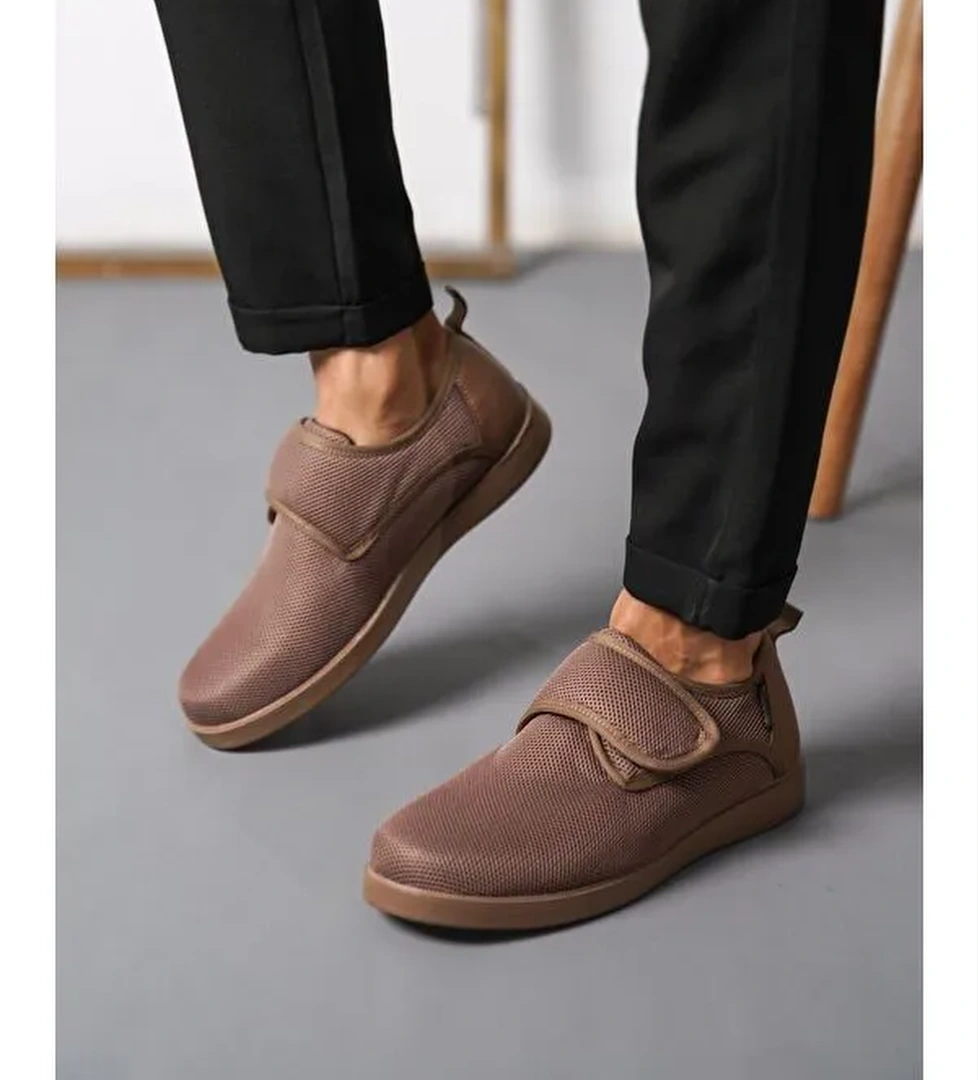 D3250 Günlük Ortopedik Cırtlı Erkek Klasik Ayakkabı