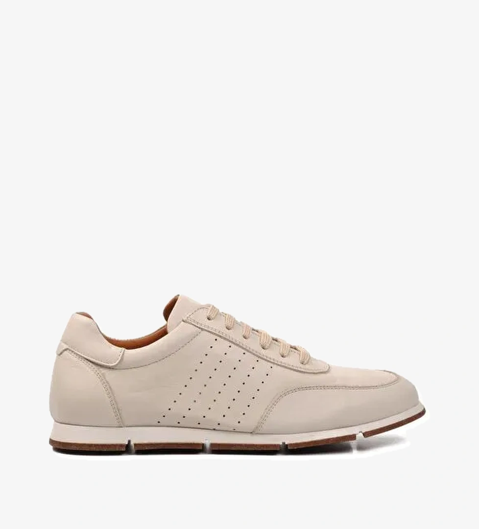 Bej Hakiki Deri Erkek Casual Ayakkabı 241338