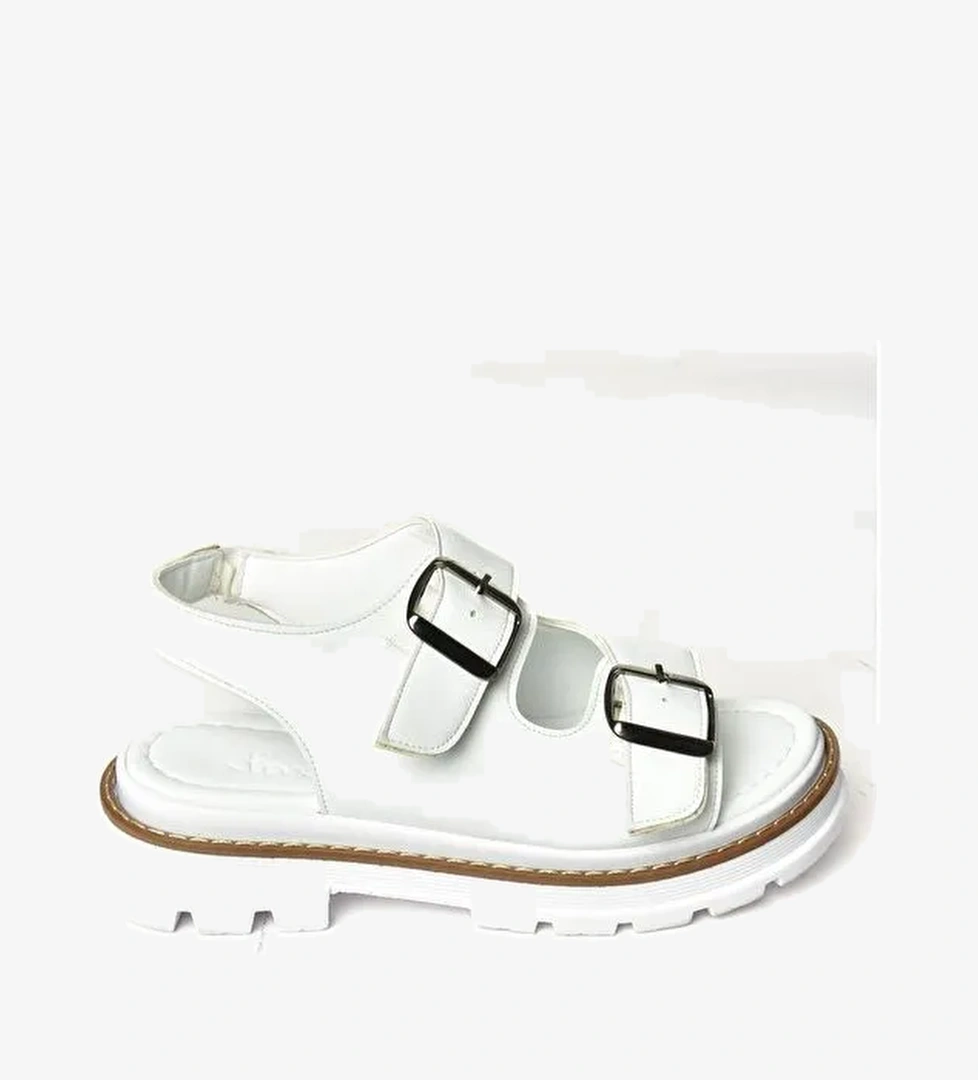 S9960791 Beyaz Kadın Sandalet