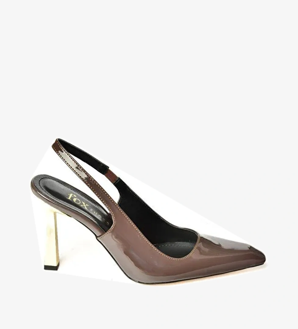 S7520746 Kahverengi Kadın Topuklu Ayakkabı