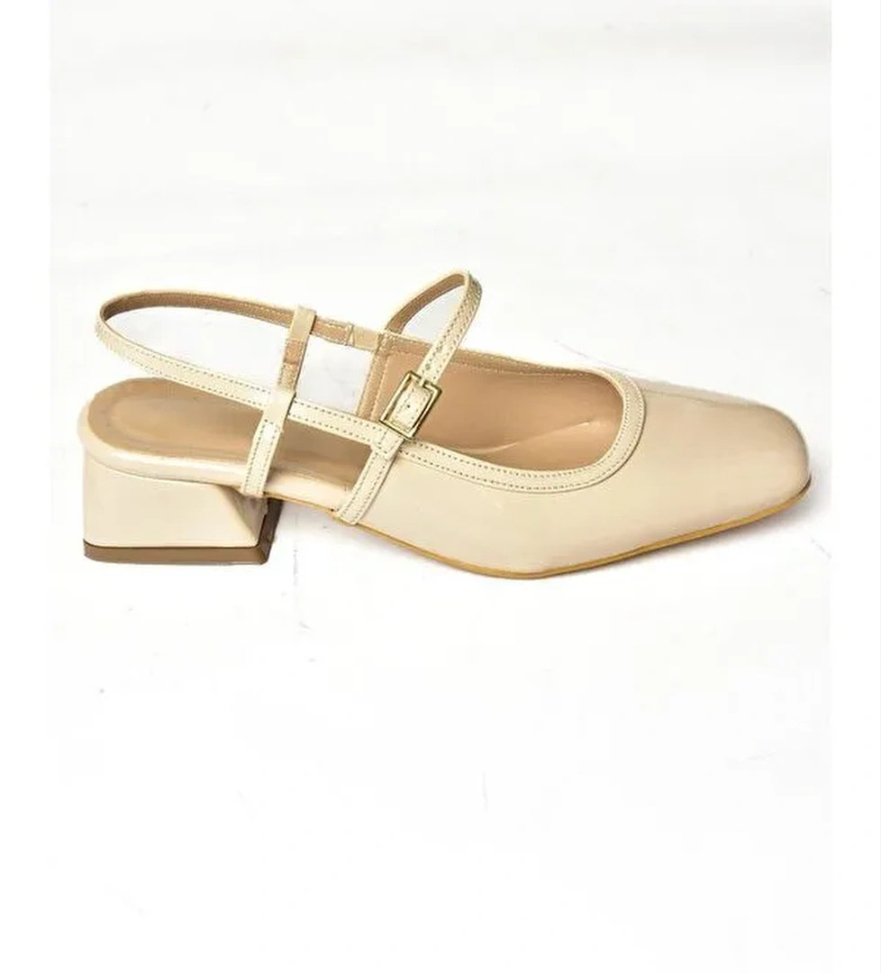 S4725726 Bej Kadın Babet Ayakkabı - Görsel 1