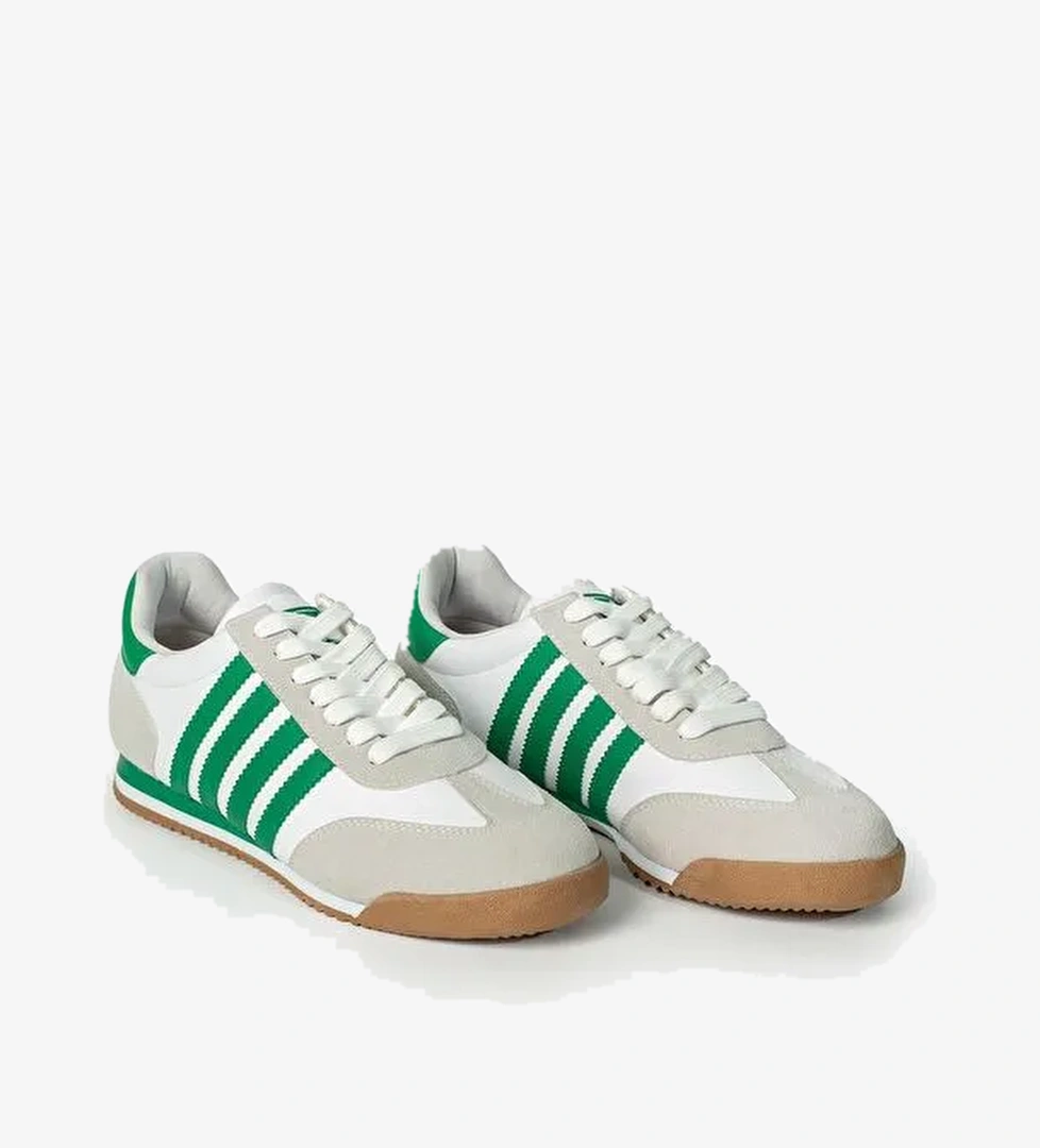 Yuvarlak Burunlu Bağcıklı Unisex Spor Ayakkabı - Görsel 1