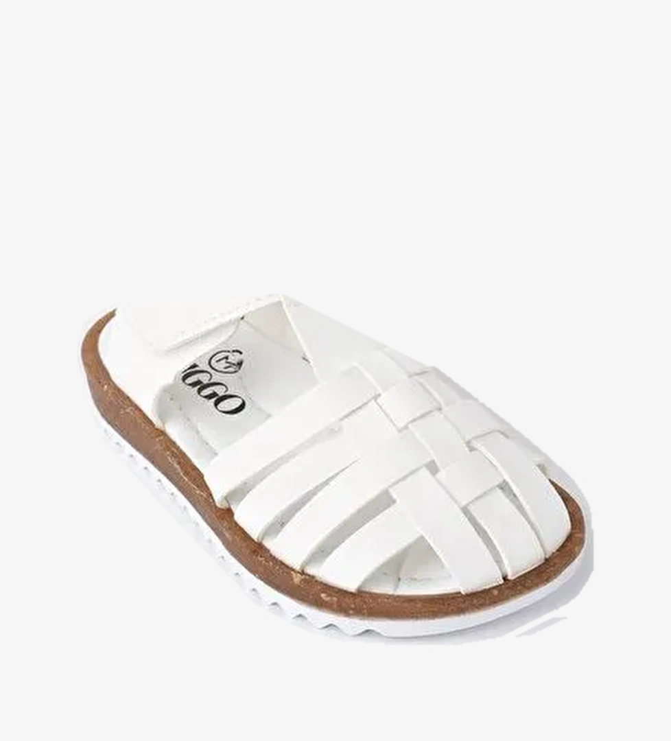 Rapun Günlük Ortopedik Hafif Taban Cırtlı Kız Çocuk Sandalet