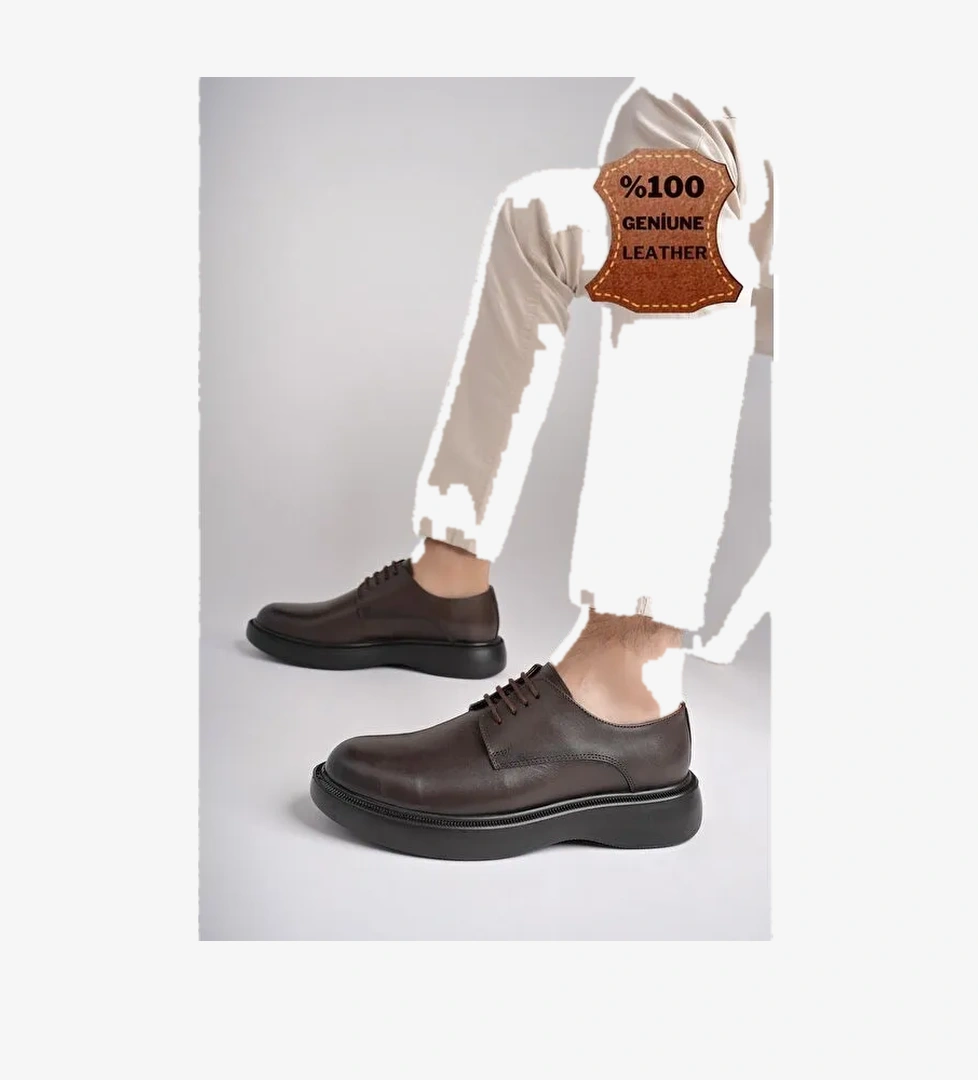 SMİTH Günlük Klasik Hakiki Deri Casual Rahat Ortopedik Kalın Taban Erkek Ayakkabı