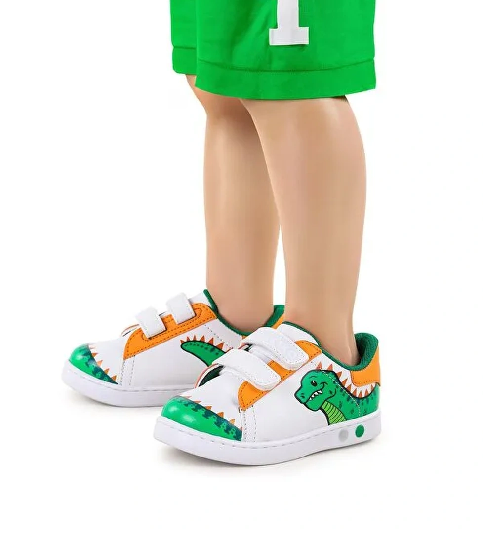 Disha Cırtlı Işıklı Erkek Bebek Spor Ayakkabı - Görsel 1