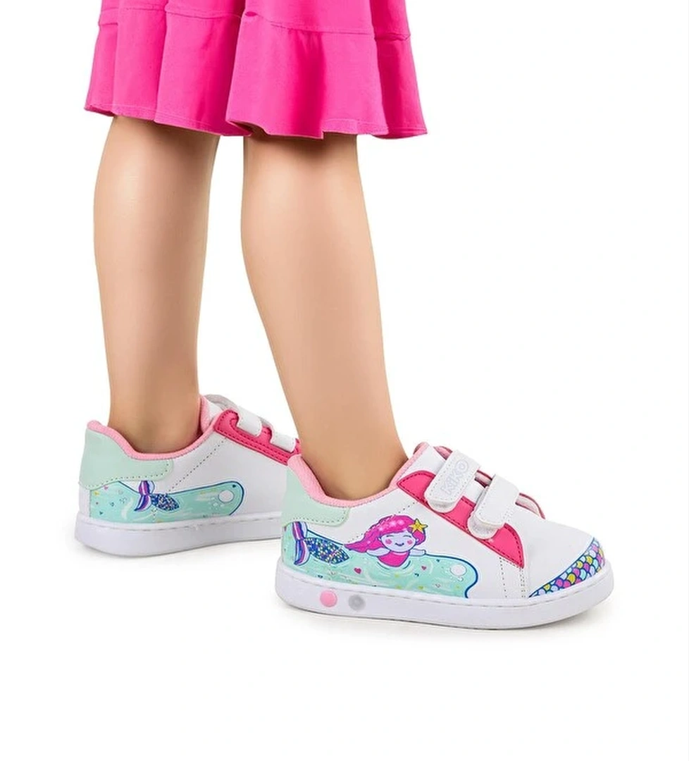 Mermaid Cirtli Isikli Kiz Bebek Spor Ayakkabi
