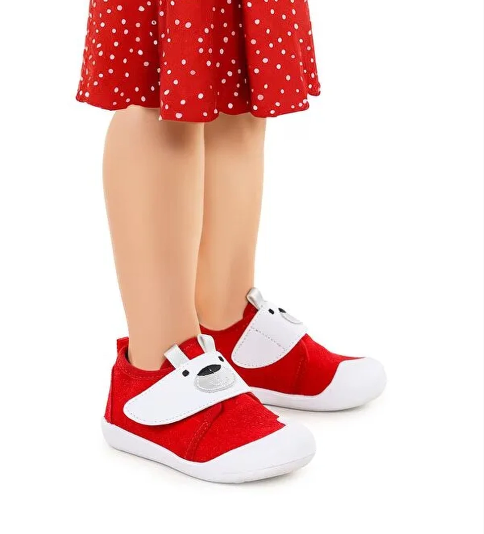 Winni Cırtlı Kız Bebek İlk Adım Panduf Ayakkabı