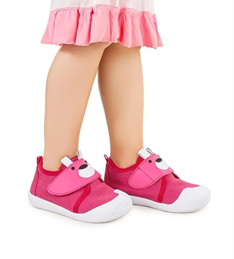 Winni Cırtlı Kız Bebek İlk Adım Panduf Ayakkabı