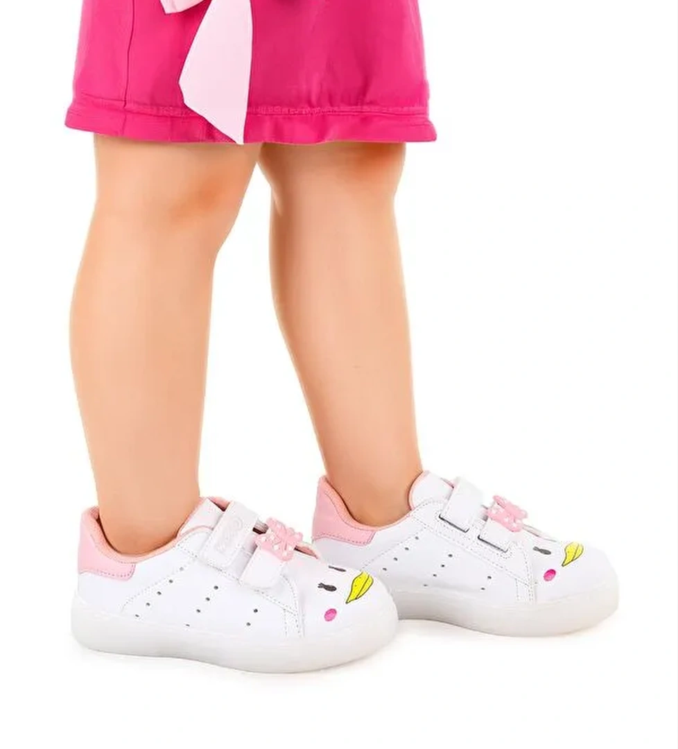 Bart Cırtlı Işıklı Kız Çocuk Spor Ayakkabı