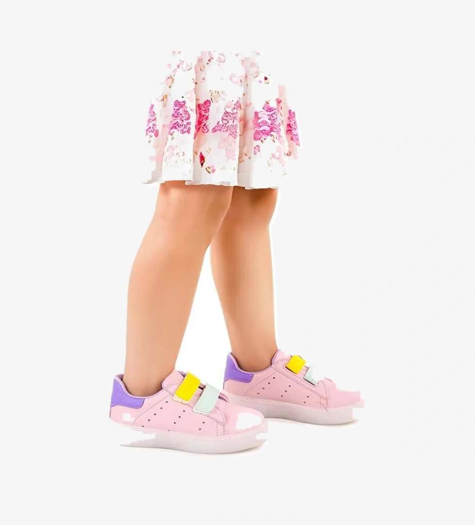 Royzo Cırtlı Işıklı Kız Çocuk Spor Ayakkabı - Görsel 1