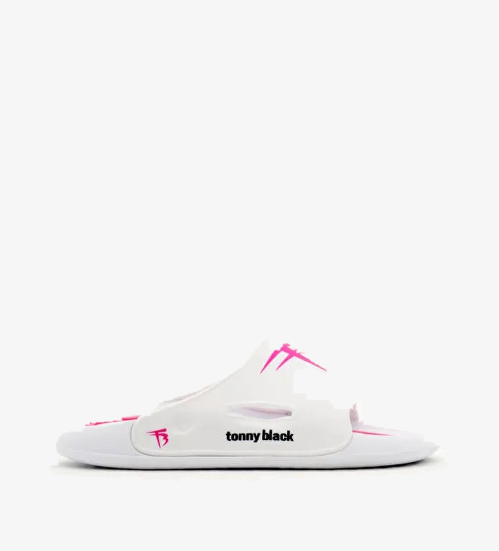 Çocuk Unisex Beyaz Poli Taban Logolu Terlik