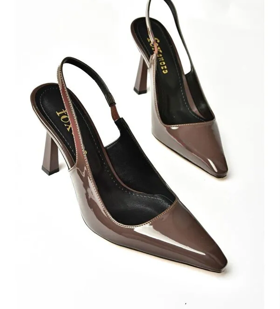 S7520634 Kahverengi Kadın Topuklu Ayakkabı