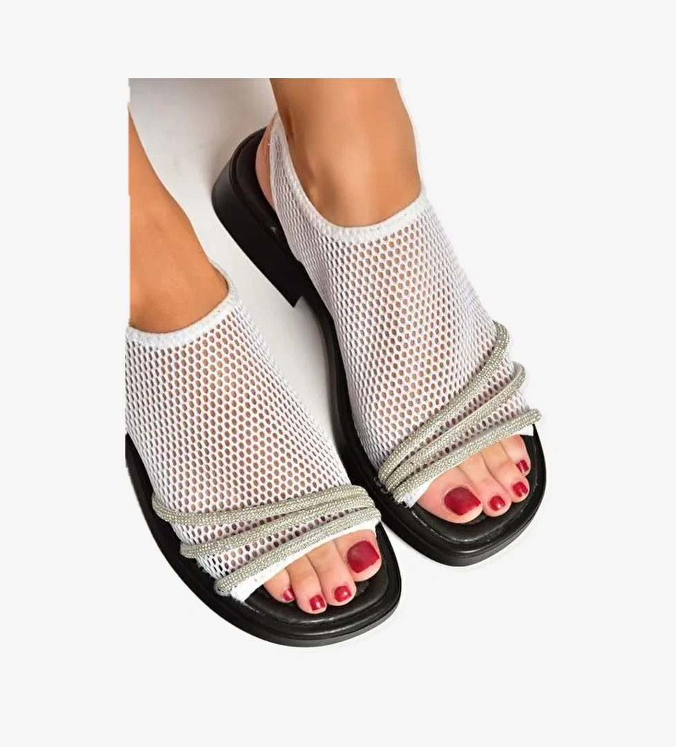 S4769004 Beyaz Kadın Sandalet