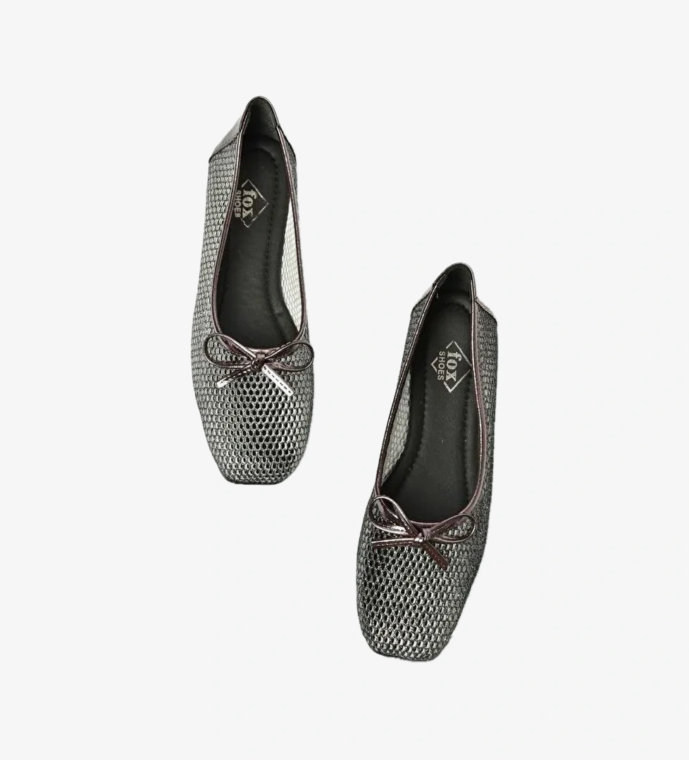 Fox Shoes Siyah Fox Shoes Babet S4763501 Kadın