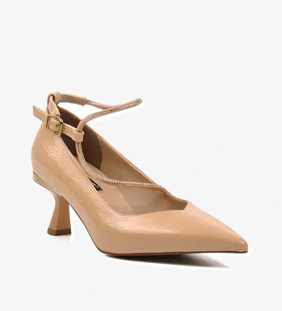 Bej Kadın Abiye Ayakkabı - Görsel 1