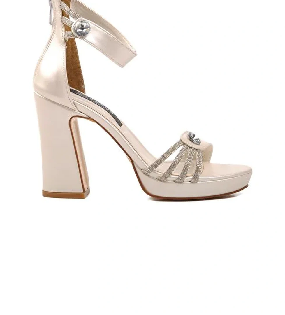 Beyaz Kadın Abiye Ayakkabı 23110916Y