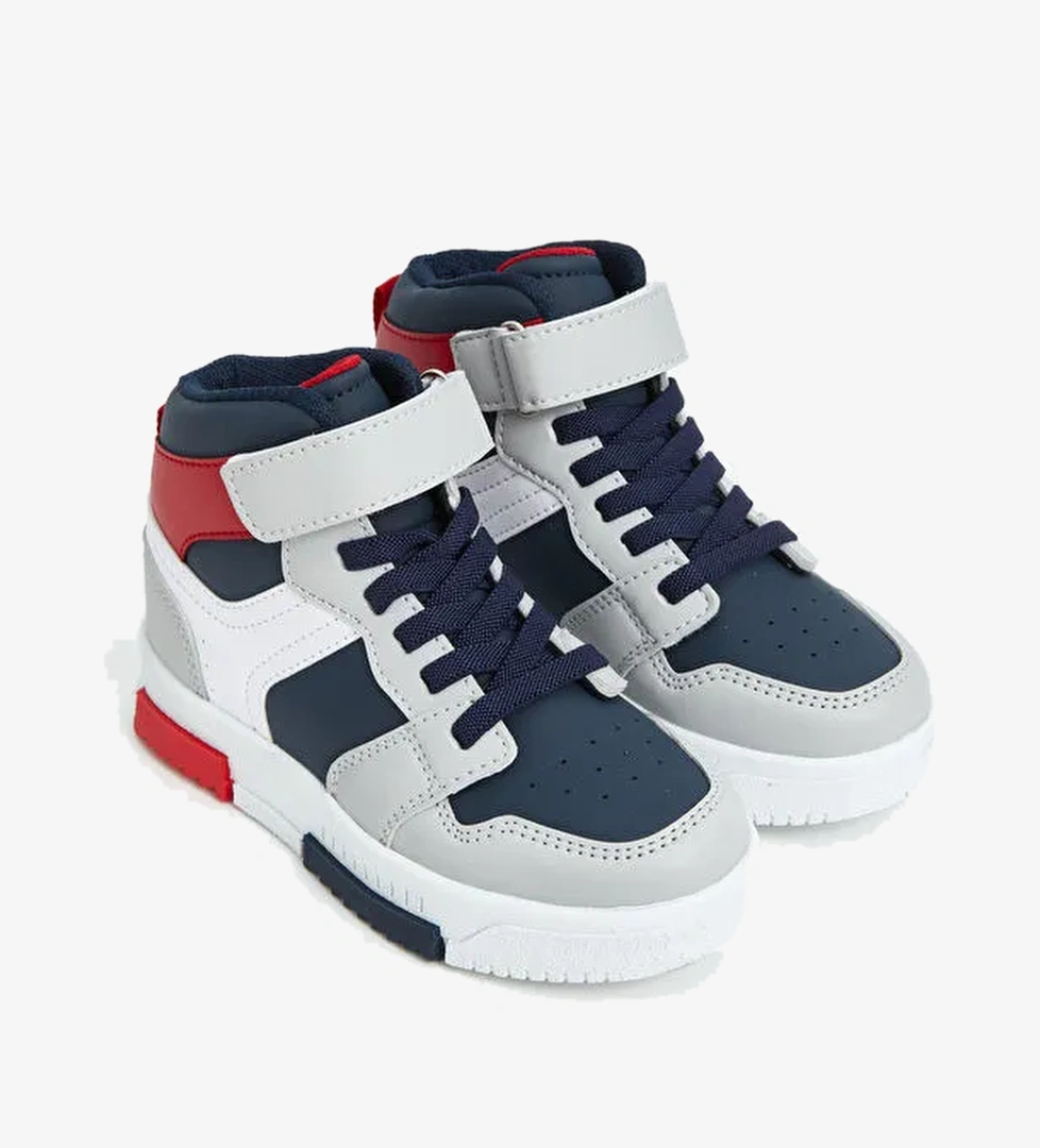 Renk Bloklu Bilek Boy Erkek Çocuk Spor Ayakkabı - Görsel 1