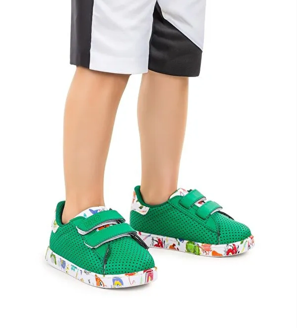 Perforated Cırtlı Işıklı Erkek Bebek Spor Ayakkabı