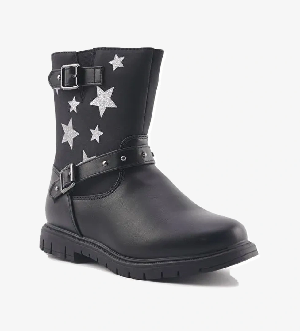 626181.P3PR Siyah Kız Çocuk Bot - Görsel 1