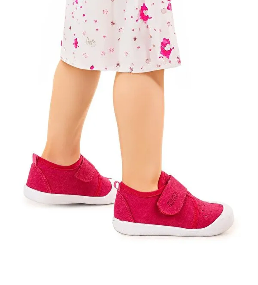 Daffy Cırtlı Kız Bebek İlk Adım Panduf Ayakkabı - Görsel 1