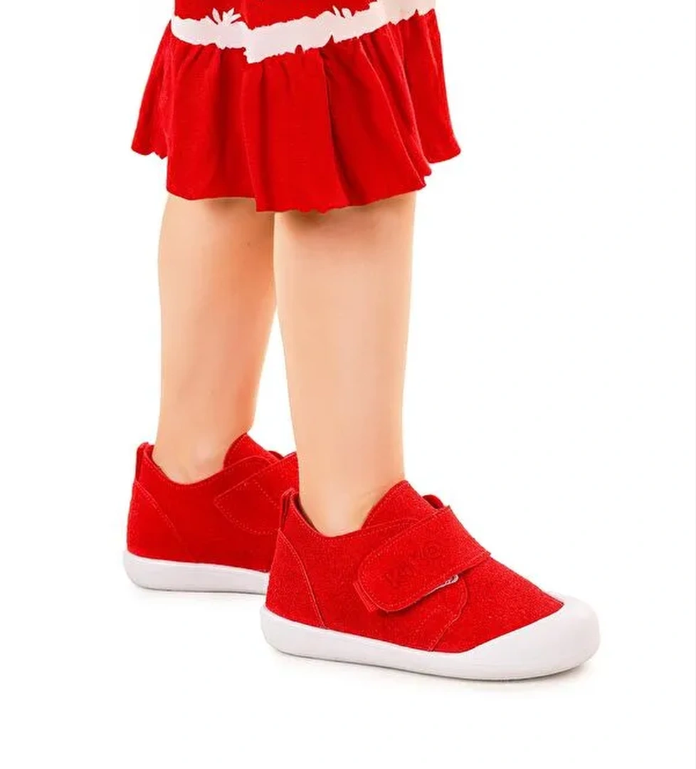 Daffy Cırtlı Kız Bebek İlk Adım Panduf Ayakkabı - Görsel 1