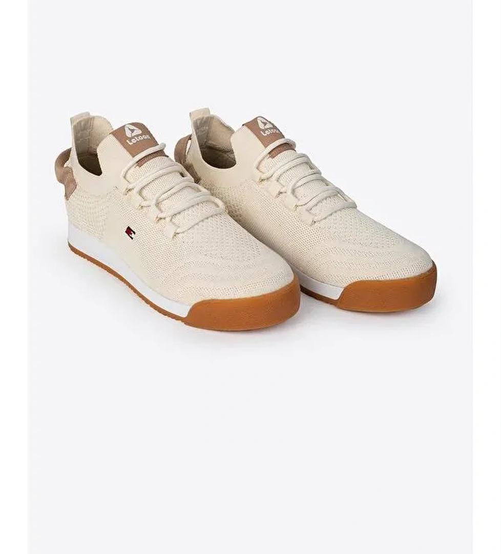 Yuvarlak Burunlu Bağcıklı Triko Detaylı Erkek Günlük Spor Ayakkabı