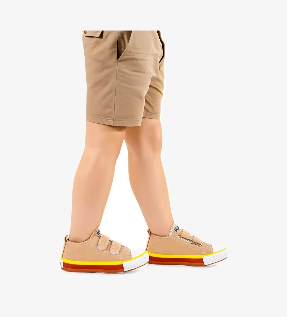 Linen Cırtlı Erkek Çocuk Keten Spor Ayakkabı