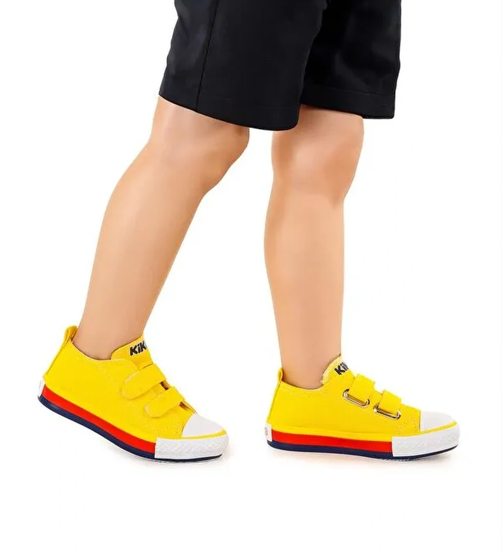 Linen Cırtlı Erkek Çocuk Keten Spor Ayakkabı - Görsel 1