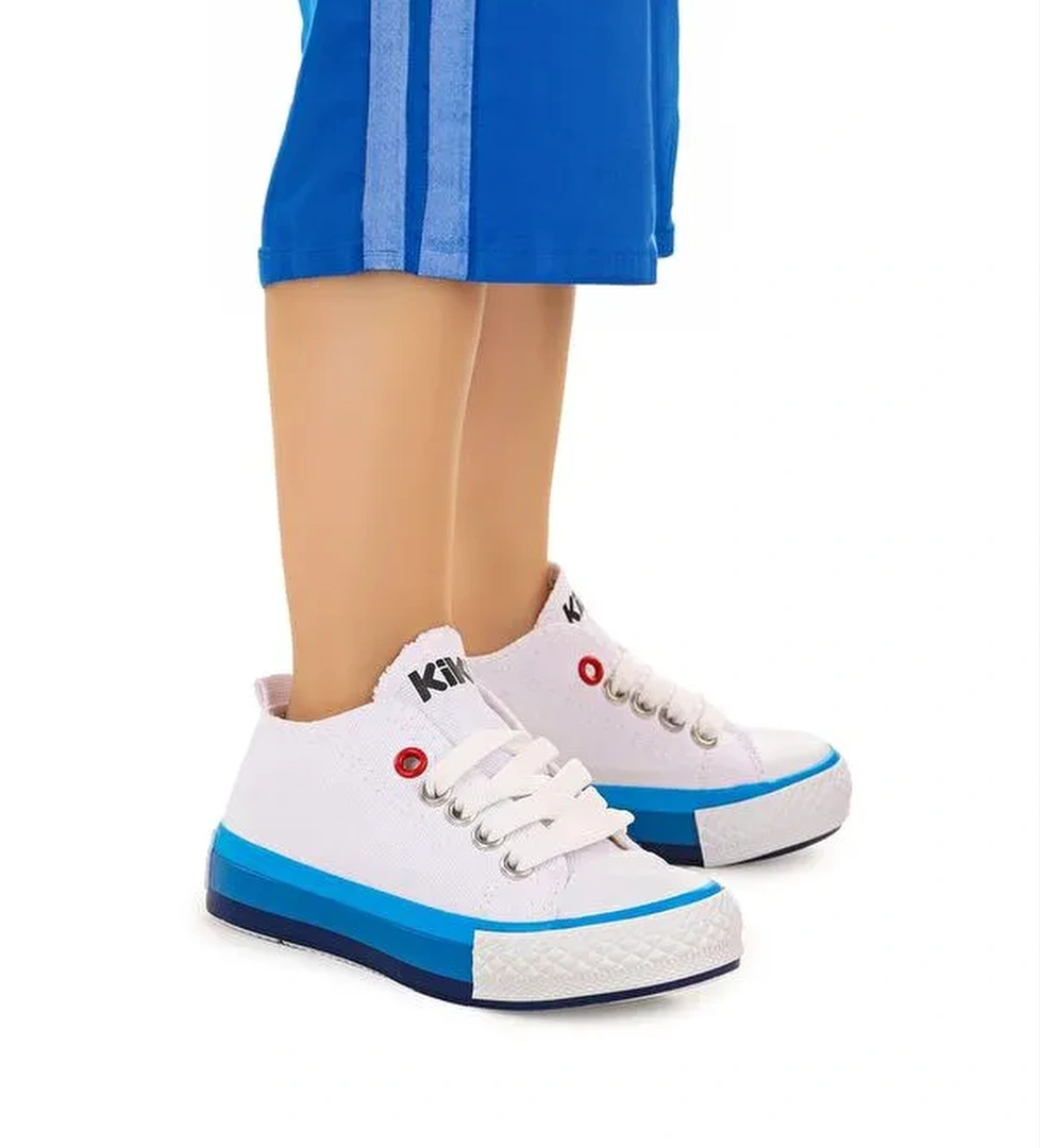 Tinna Bağcıklı Erkek Bebek Keten Spor Ayakkabı - Görsel 1