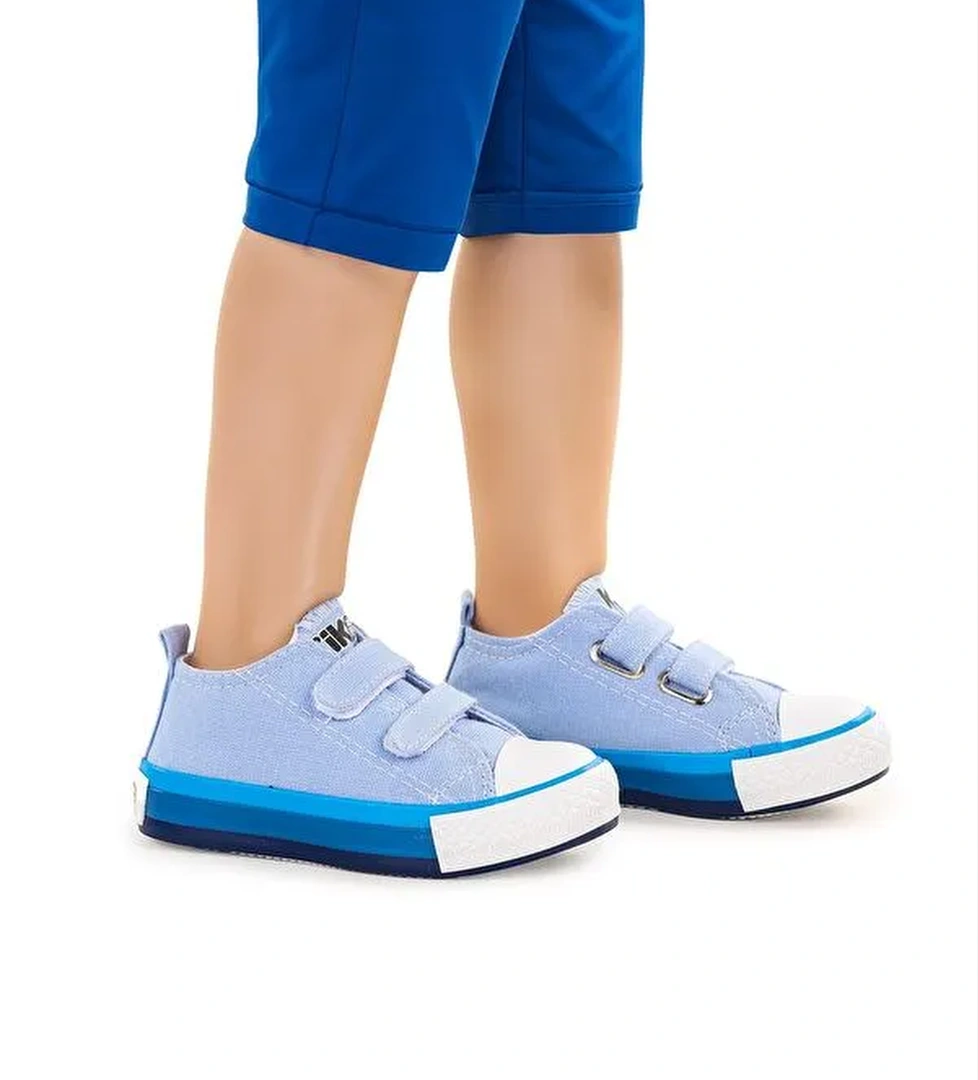 Linen Cırtlı Erkek Bebek Keten Spor Ayakkabı - Görsel 1