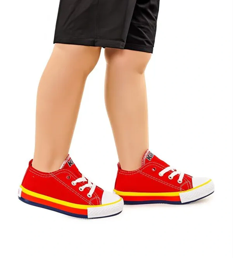 Tinna Bağcıklı Erkek Çocuk Keten Spor Ayakkabı - Görsel 1