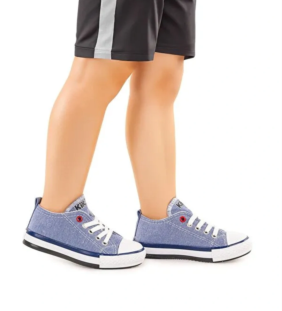 Tinna Bağcıklı Erkek Çocuk Keten Spor Ayakkabı - Görsel 1