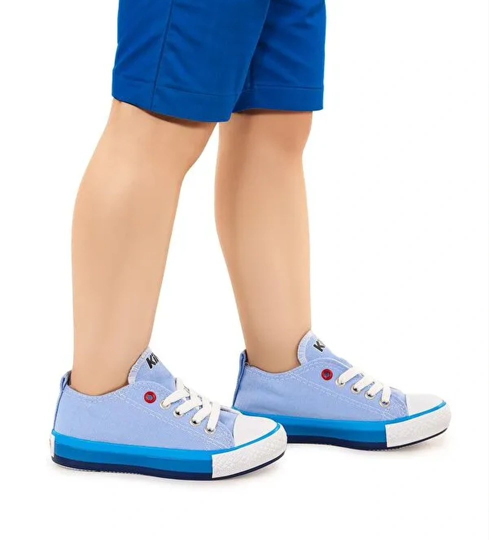 Tinna Bağcıklı Erkek Çocuk Keten Spor Ayakkabı - Görsel 1