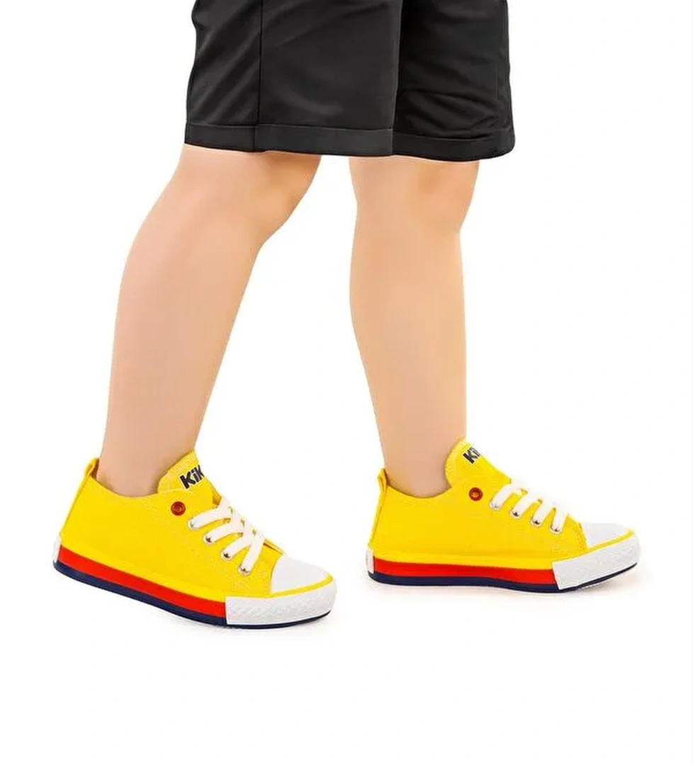 Tinna Bağcıklı Erkek Çocuk Keten Spor Ayakkabı - Görsel 1