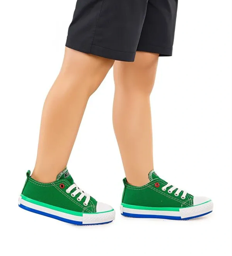 Tinna Bağcıklı Erkek Çocuk Keten Spor Ayakkabı - Görsel 1