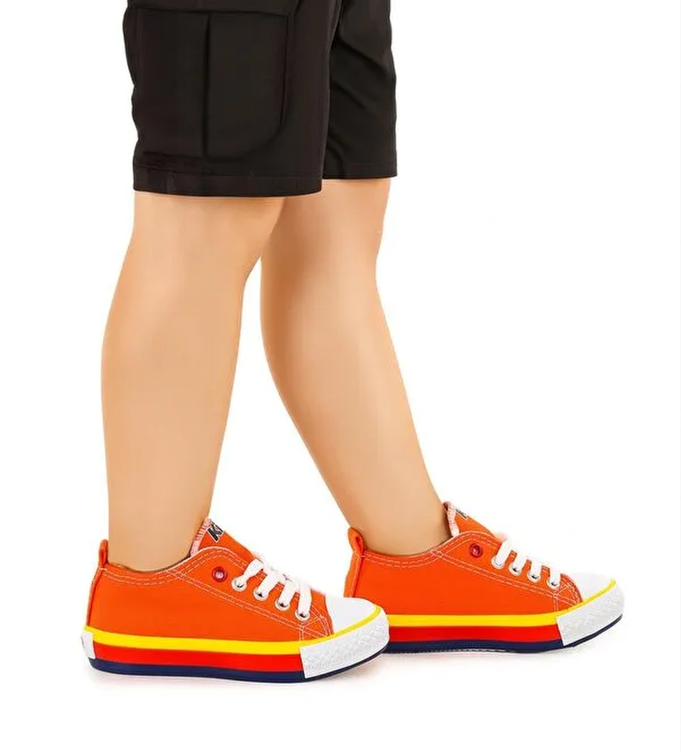 Tinna Bağcıklı Erkek Çocuk Keten Spor Ayakkabı - Görsel 1