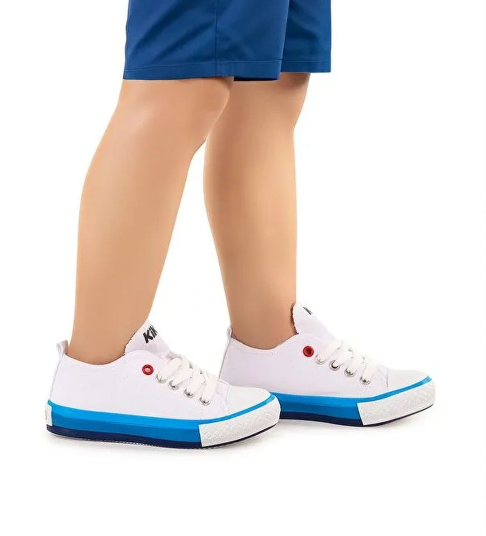 Tinna Bağcıklı Erkek Çocuk Keten Spor Ayakkabı - Görsel 1