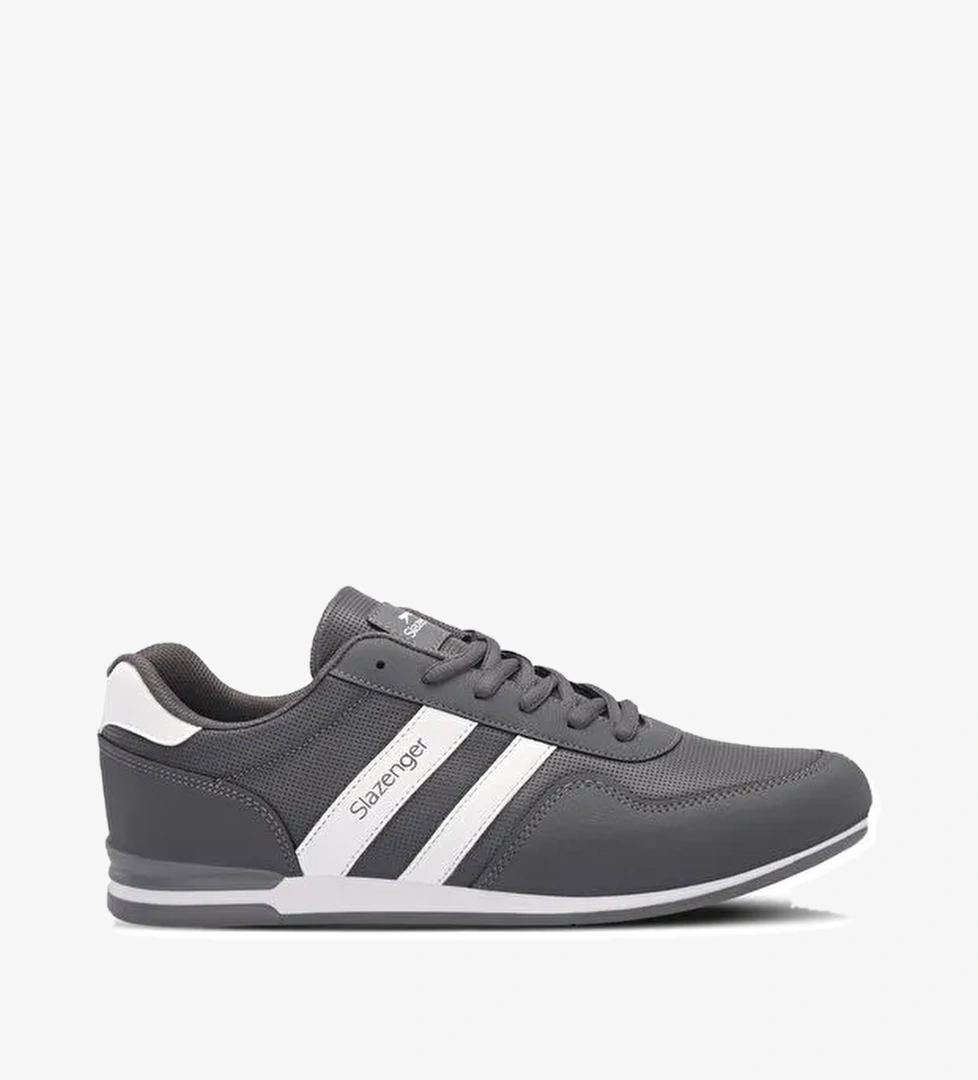 Erkek Sneaker Ayakkabı Koyu Gri / Beyaz